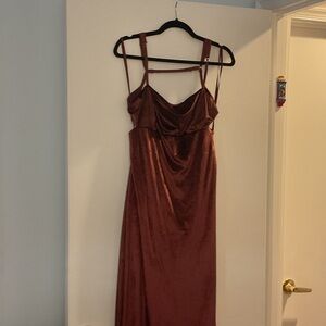 Free People Strapless Rust Dress